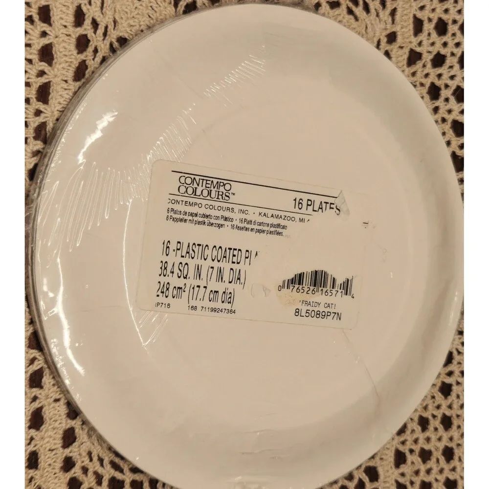 Various Vintage Style & Sizes of Halloween Paper Party Plates (64 Pieces)